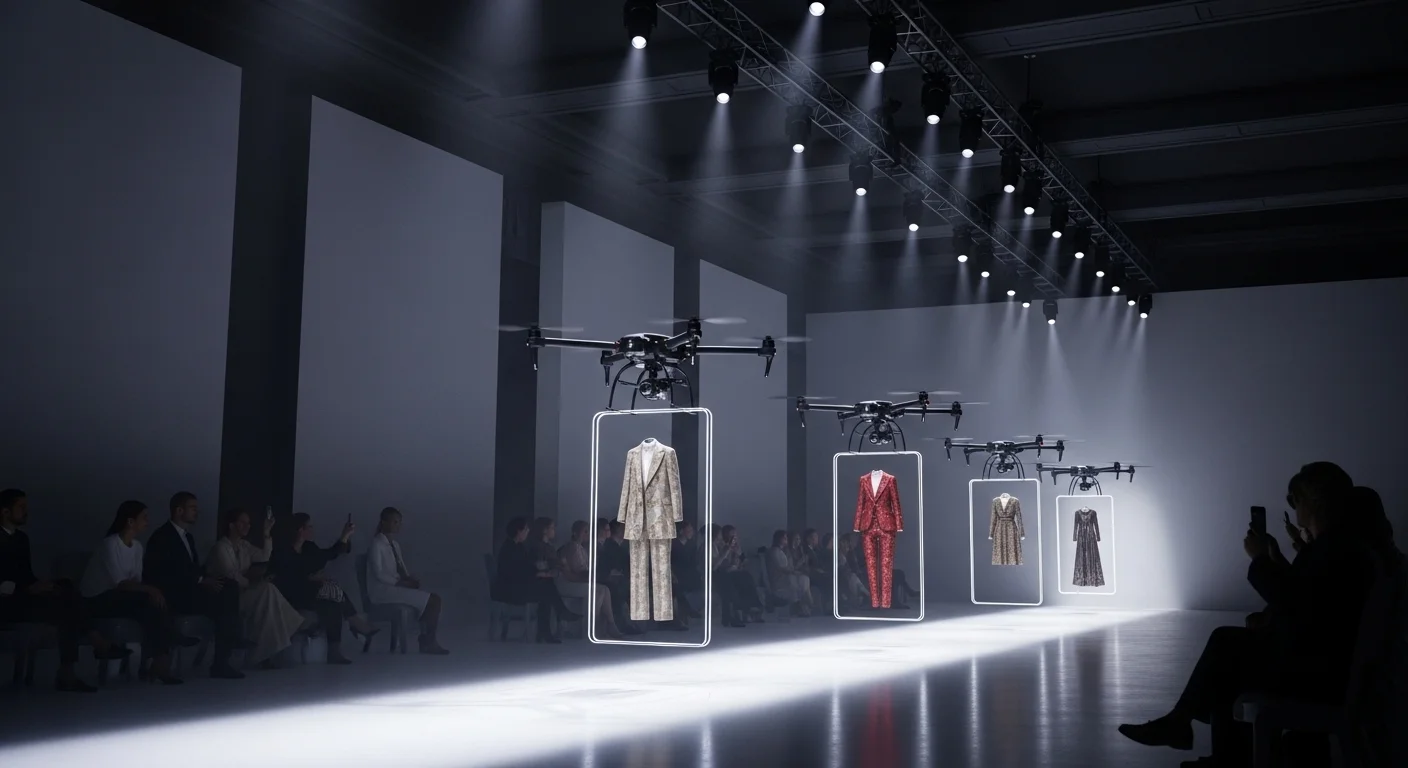 Drones in fashion shows